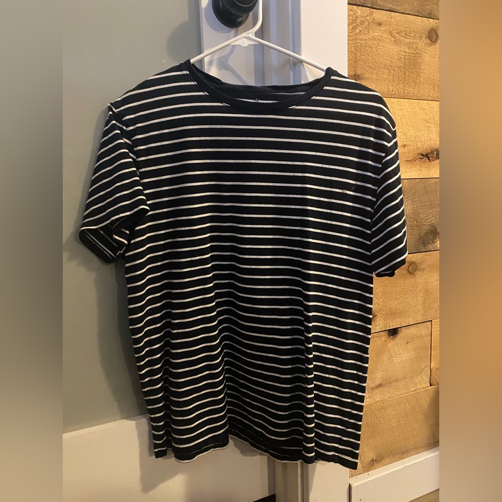 Bombas Navy and White Striped Tee